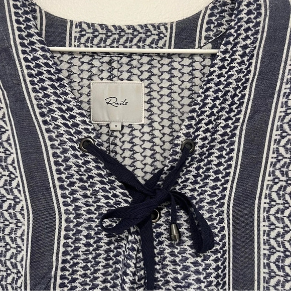 Rails Blue and White Top - Picture 2 of 4